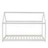 Lit enfant cabane TINY pin massif blanc90x190 sommier inclus