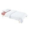 Banquette AROMA en velours vieux rose 3 places convertible