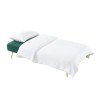 Banquette AROMA en velours vert 3 places convertible