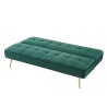 Banquette AROMA en velours vert 3 places convertible