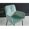 Chaise en velours PIA coloris vert amande