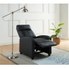 Fauteuil inclinable ALVA en PU noir fonction push back
