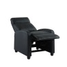Fauteuil inclinable ALVA en PU noir fonction push back