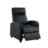 Fauteuil inclinable ALVA en PU noir fonction push back