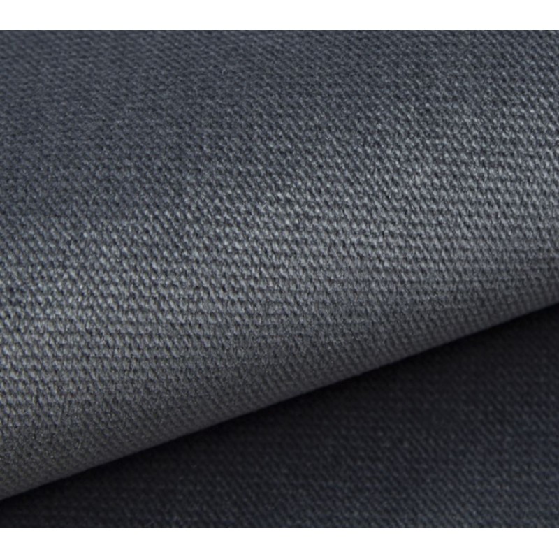 Canapé droit MIRA convertible velours gris souris