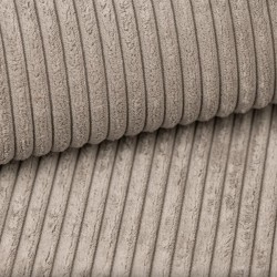 Canapé droit MARIUS convertible  velours côtelé grège