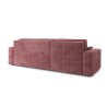 Canapé d'angle MARIUS convertible velours côtelé vieux rose