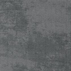 Canapé d'angle MARIUS convertible velours côtelé gris souris