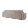 Canapé d'angle MARIUS convertible velours côtelé grège