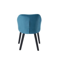 Fauteuil HILDA en velours vert 1 place