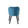 Fauteuil HILDA en velours vert 1 place