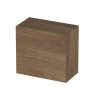 Rangement mural MARINA effet bois foncé L55 x P30 x H50