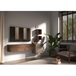 Rangement mural MARINA finition bronze L55 x P30 x H50