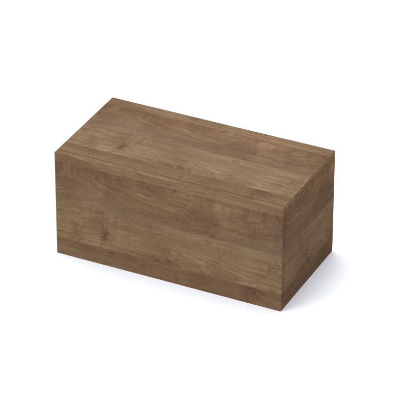 Rangement mural MARINA effet bois foncé  L69 x P30 x H29 Rangement mural MARINA effet bois foncé  L69 x P30 x H29