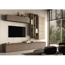 Etagère murale MARINA finition bronze 138cm