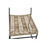 Lot de 2 chaises de jardin MASSA en résine tressée coloris naturel