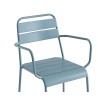 Lot de 2 chaises PANTONE en acier bleu givré