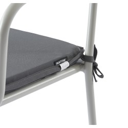 Lot de 2 chaises PANTONE en acier gris glacier