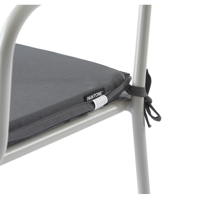 Lot de 2 chaises PANTONE en acier gris glacier