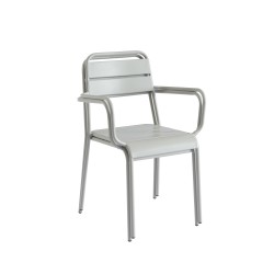 Lot de 2 chaises PANTONE en acier gris glacier