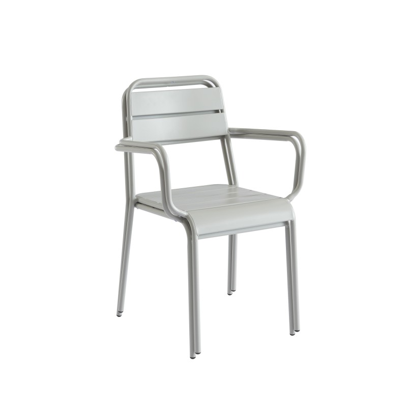 Lot de 2 chaises PANTONE en acier gris glacier