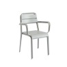 Lot de 2 chaises PANTONE en acier gris glacier