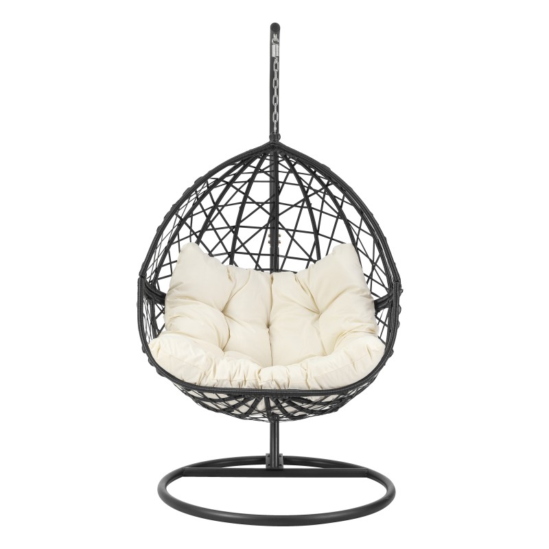 NOE Fauteuil suspend résine coloirs noir