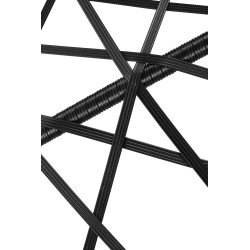 NOE Fauteuil suspend résine coloirs noir