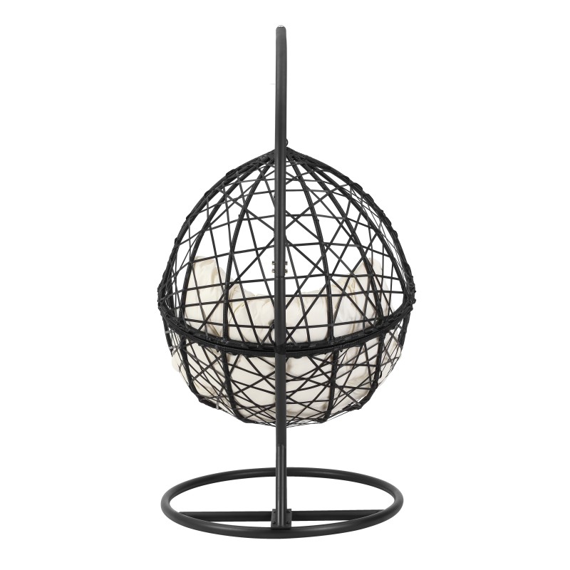 NOE Fauteuil suspend résine coloirs noir