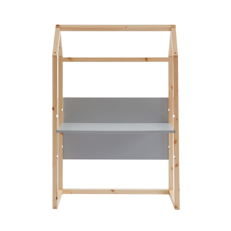 Bureau enfant cabane TINY gris et pin massif évolutif Bureau enfant cabane TINY gris et pin massif évolutif