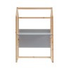 Bureau enfant cabane TINY gris et pin massif évolutif