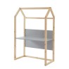 Bureau enfant cabane TINY gris et pin massif évolutif