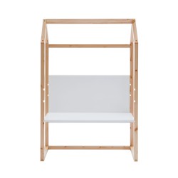 Bureau enfant cabane TINY blanc et pin massif évolutif