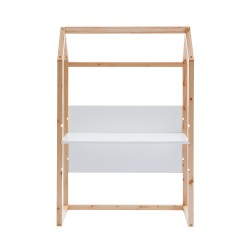 Bureau enfant cabane TINY blanc et pin massif évolutif