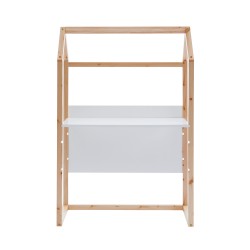 Bureau enfant cabane TINY blanc et pin massif évolutif