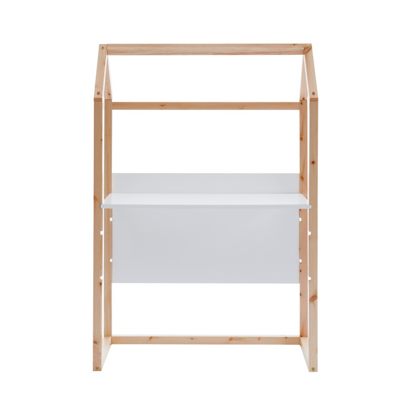 Bureau enfant cabane TINY blanc et pin massif évolutif