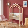 Bureau enfant tipi TINY blanc et pin massif évolutif