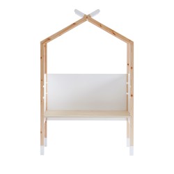 Bureau enfant tipi TINY blanc et pin massif évolutif