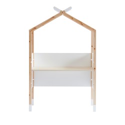 Bureau enfant tipi TINY blanc et pin massif évolutif