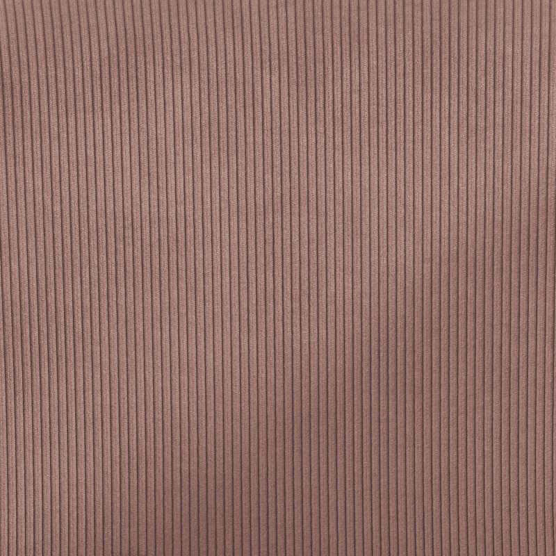 Fauteuil BARNABE en velours côtelé vieux rose