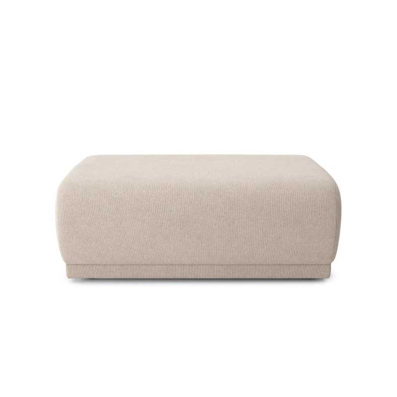 Pouf NOVA tissu beige 1 place