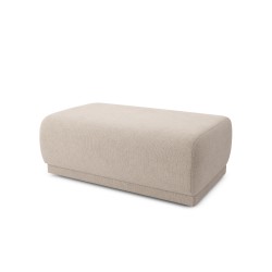 Pouf NOVA tissu beige 1 place