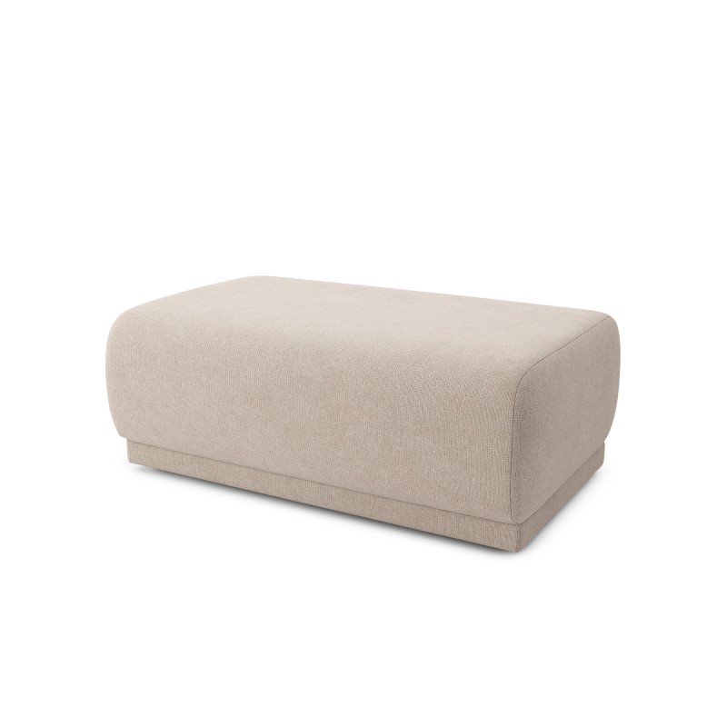 Pouf NOVA tissu beige 1 place