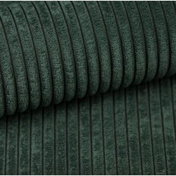 Pouf LEO velours côtelé vert