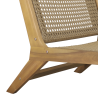 Fauteuil de jardin TARA en bois d'acacia et résine tressée