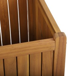 Jardinière avec treillis MIRI en bois d'acacia FSC 43,5x87x130 cm