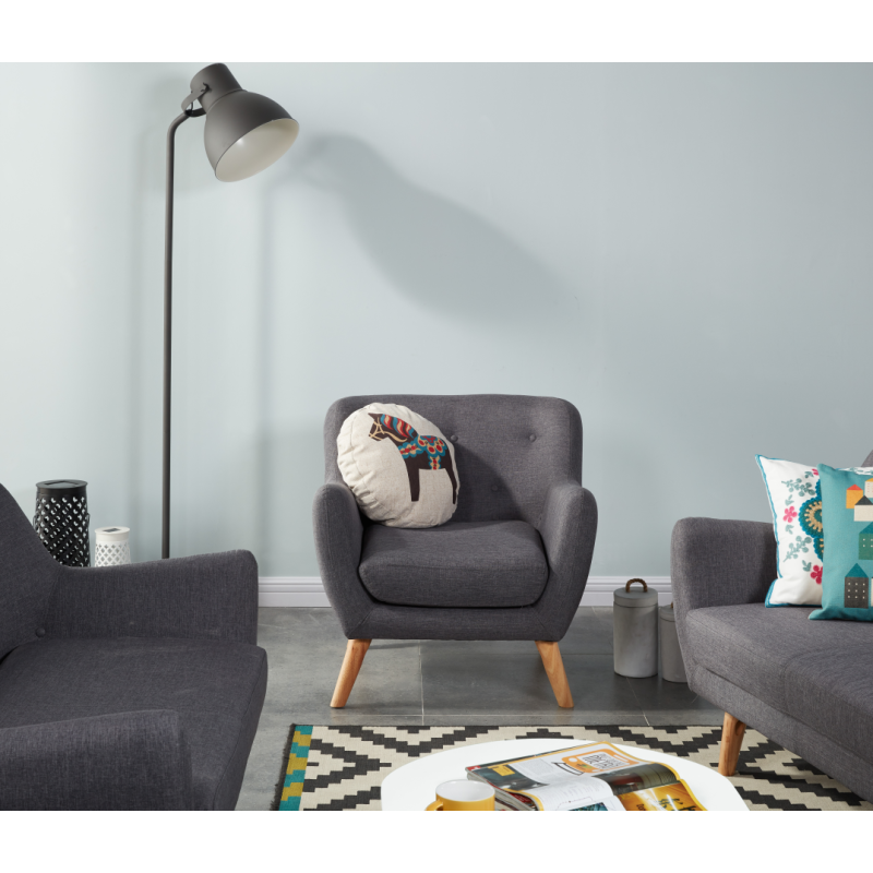 Fauteuil SCANDI gris anthracite 79 x 82 cm