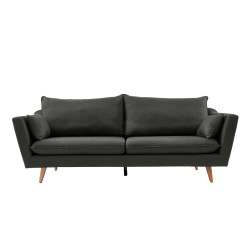 Canapé LOUISE gris foncé style scandinave