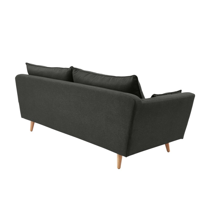 Canapé LOUISE gris foncé style scandinave