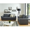 Ensemble Canapés 3 + 2 MELLOW Tissu Gris Droit fixe
